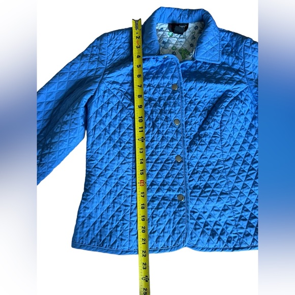 Pantology quilted‎ lightweight blue jacket. Size 8P - Picture 6 of 9